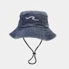 Cotton Bucket Hat Breathable Sunshade Design Sun Cap Sunscreen Protection Embroidered Pattern Fisherman Hat Camping Activities