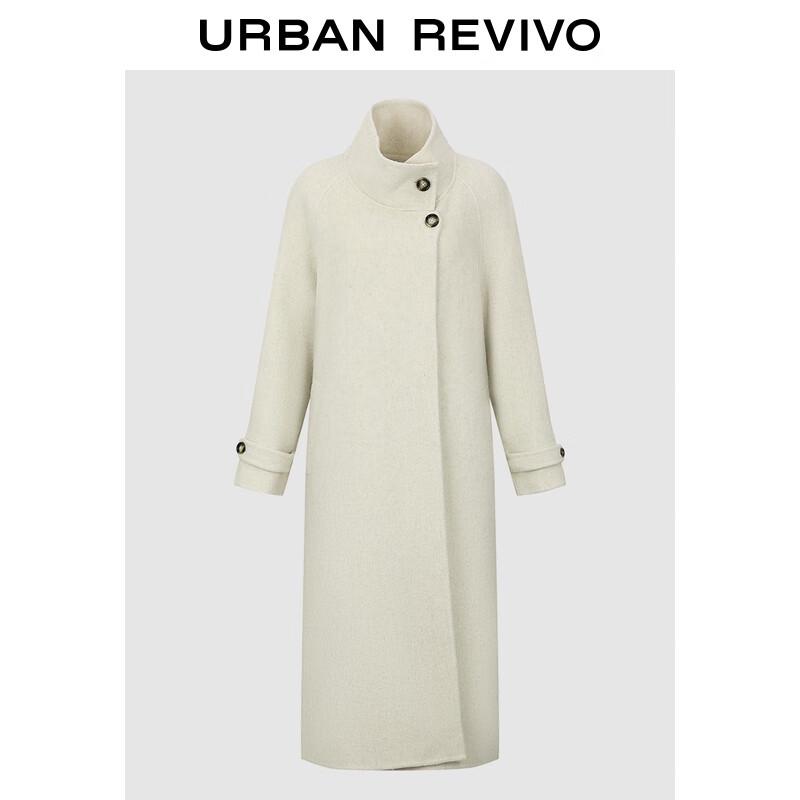 UR Women's High-Neck Oblique Buckle Winter Coat