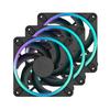 Fractal Design Momentum 12 RGB Black 120mm PC Case Fans 3-Pack (FD-F-MR1-1203, FN2099)