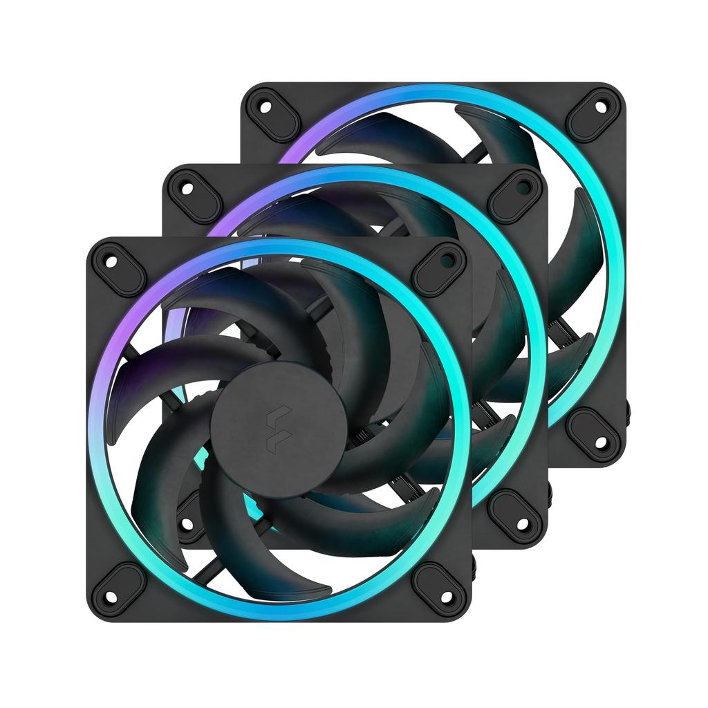Fractal Design Momentum 12 RGB Svart 120mm PC-kabinettvifter 3-pakning (FD-F-MR1-1203, FN2099)