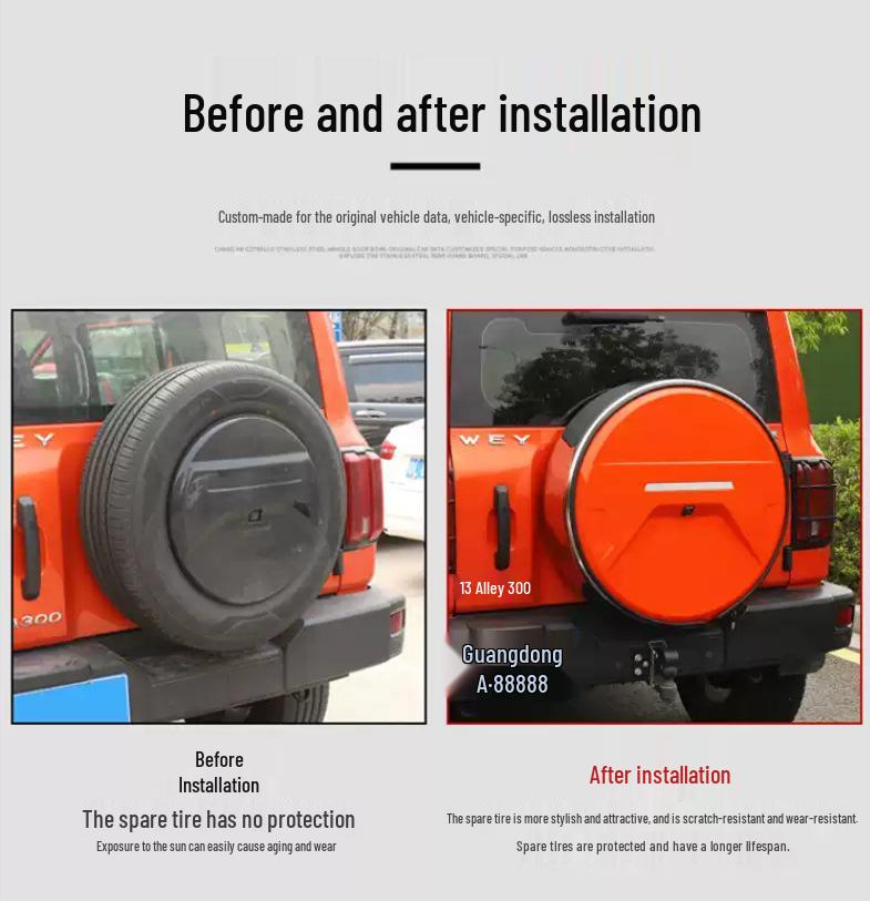 212 Stainless Steel Off-Road City Spare Tire Protective Cover