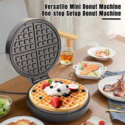 EU Plug Mini Donut Maker Machine with Non-stick Surface 8 Holes Powerful Bread Machine Kitchen Tool