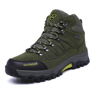 Autumn  Winter High Top Men's Shoes Outdoor Hiking Shoes Non-slip Wear-resistant Sole Hiking Shoes