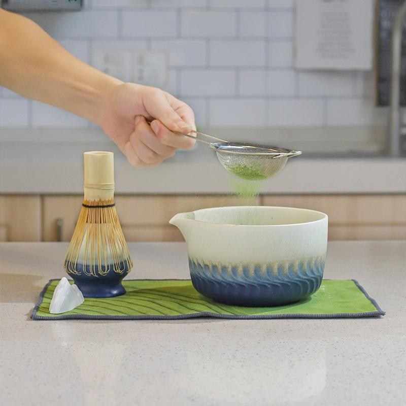 Japanese Matcha Tea Set Tranditional Bamboo Whisk Teaspoon Ceramic Bowl Matcha Spoon Matcha Whisk Set Tea-making Accessories New