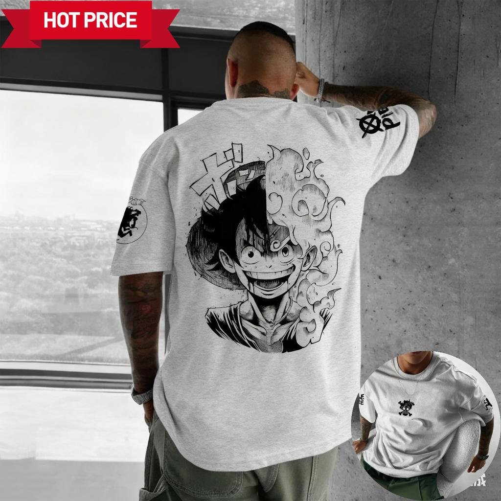 Harajuku New Summer T-Shirt Men's Oversized Retro Street Women's Casual Short-Sleeve Unisex Top