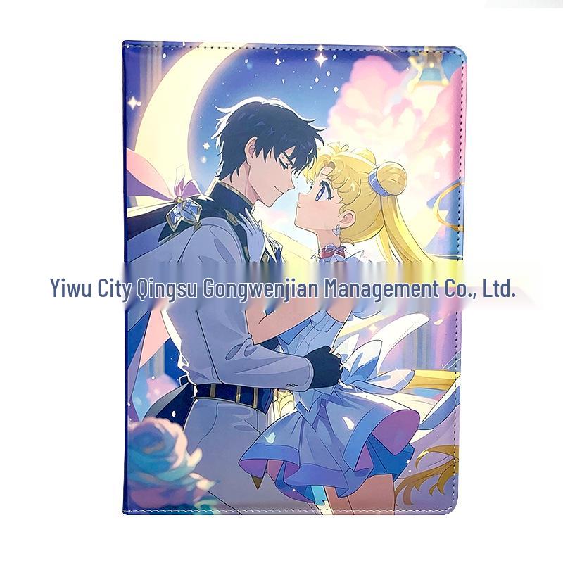 B5 Blue Cute Anime Girl Notebook with Leather Cover A-249