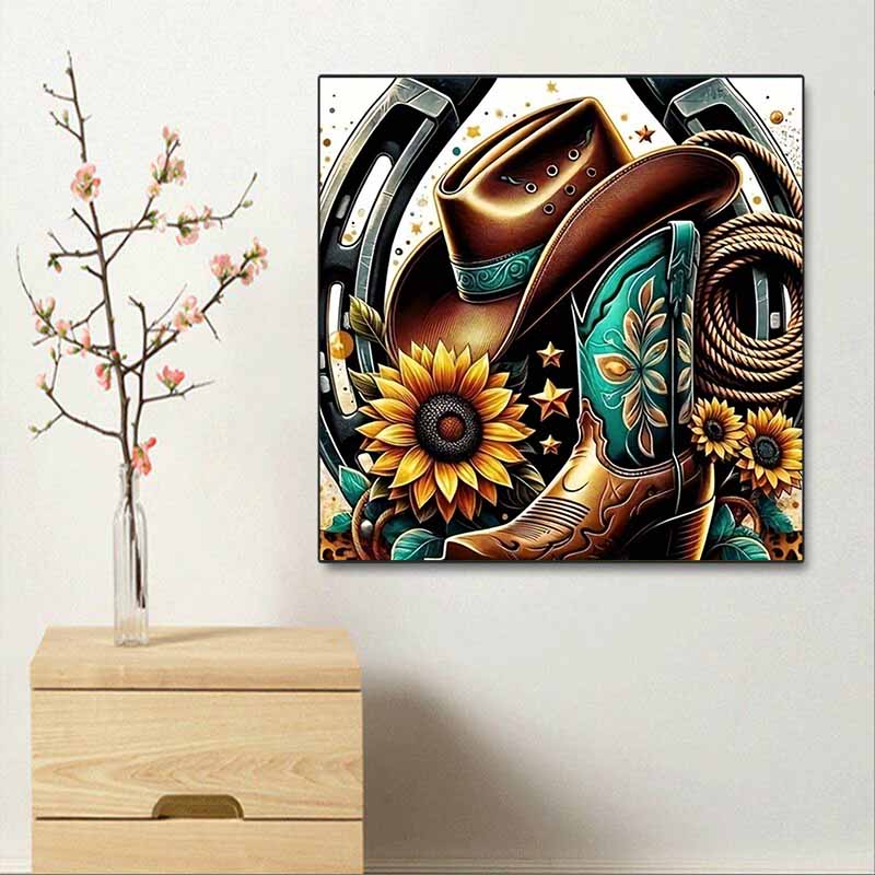 New Arrival 5D DIY Full Circle Diamond Painting "Mechanical Cowboy Gear" Embroidery Cross Stitch Home Decor Gift