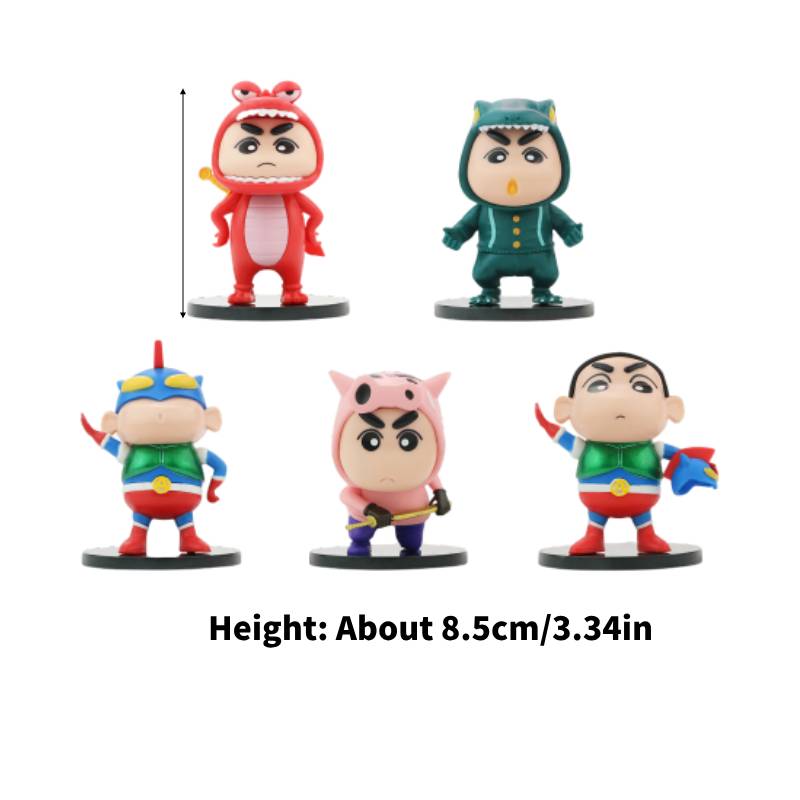 

5pcs Crayon Shinchan Figures Action Kamen Doll Decorative Ornaments Gifts Kids