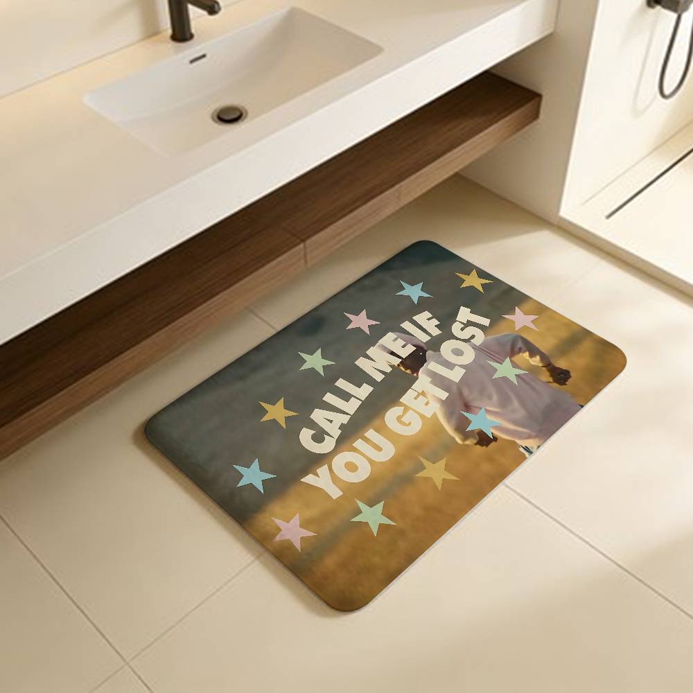 

Rapper T-Tyler T-The C-Creator Room Mats Retro Multiple Choice Living Room Kitchen Rug Non-Slip Welcome Rug 40x60cm