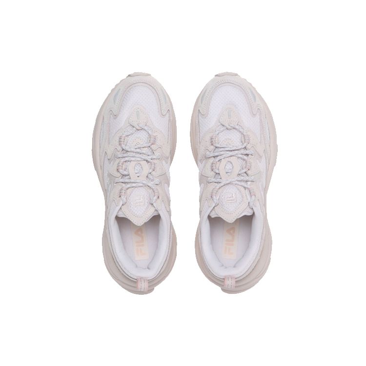 FILA Tenacity Fabric Synthetic Leather Round Toe Lace-Up Low-Top Dad Sneakers Unisex sneakers Off-White 1RM01559_650