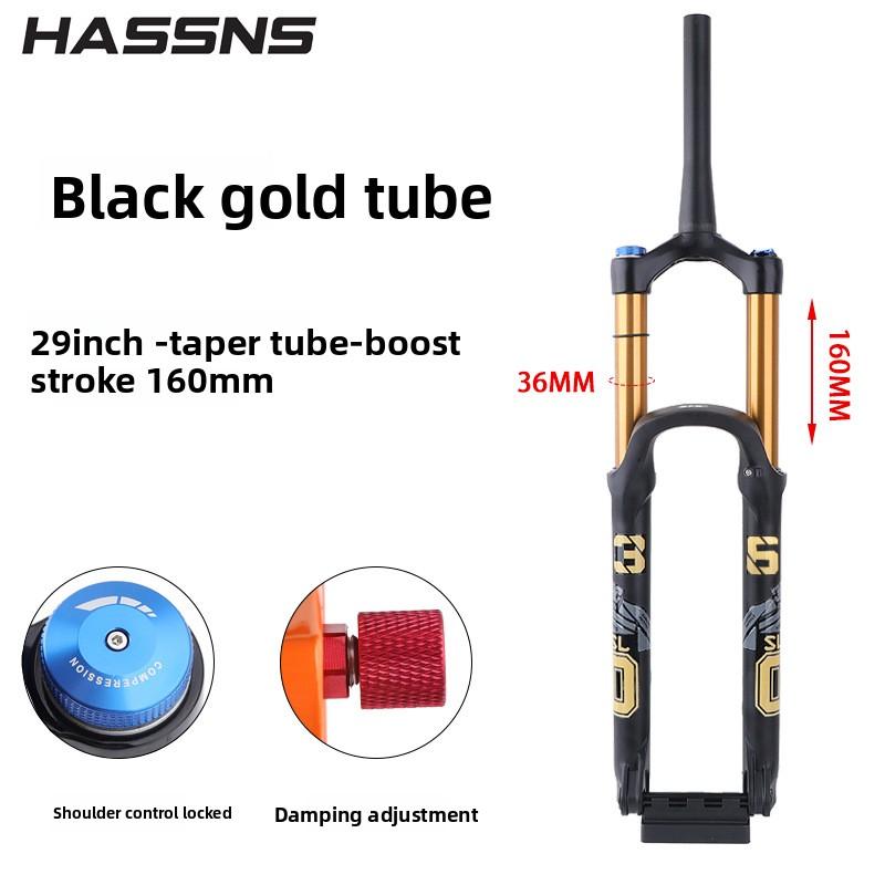 Mountain Bike Air Pressure Front Fork 34 36MM Tube 160/180 Large Stroke God Fork Barrel Shaft BOOST Air Fork