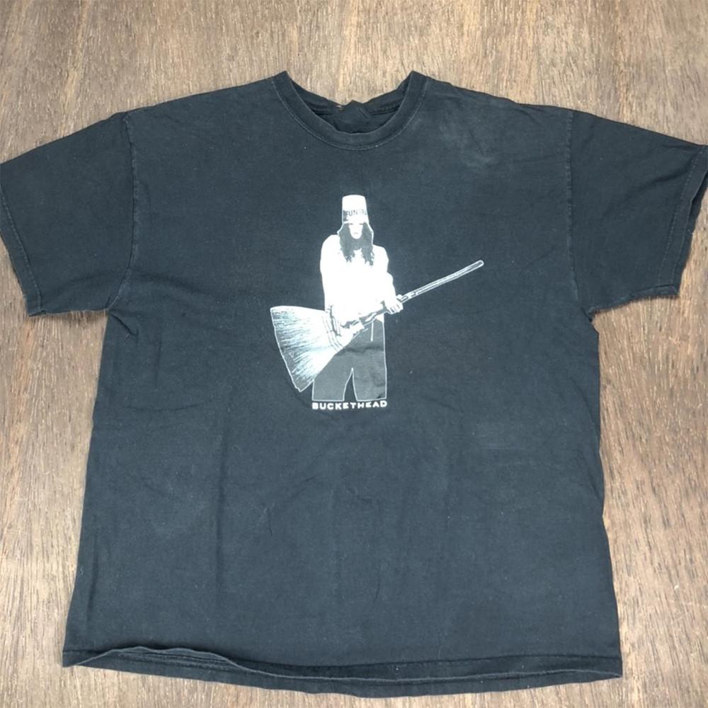 Buckethead T Shirt Black Cotton Size S-5XL Short Sleeve II328 Unisex T-Shirt S