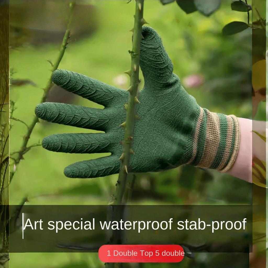 Gardening Gloves Lightweight Waterproof Puncture Resistant Durable for Floral Horticulture Landscape Planting