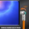 New Lighting 120W 6A Fast Charge Cable 180 Degree Rotation Elbow Game Cord For Xiaomi Samsung OPPO LED Micro USB Type C Cable