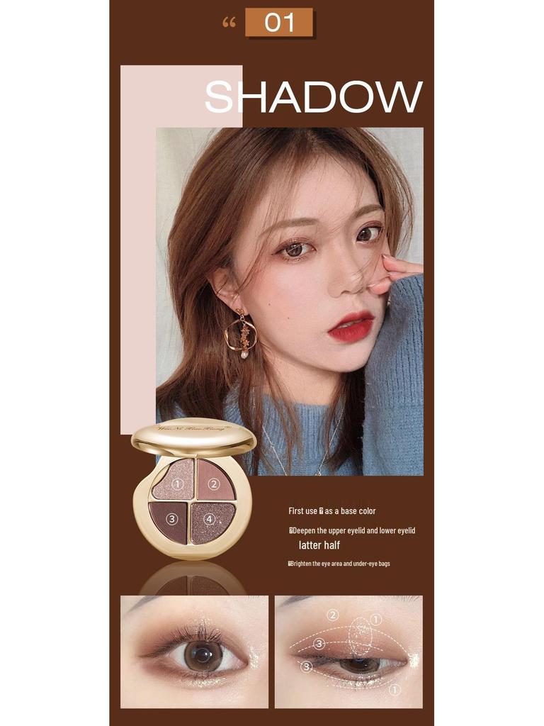 Vinnie the Pooh Four-Color Starry Sky Diamond Eyeshadow Palette