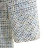 COURREGES Tweed Coat 40 Blue Women Used