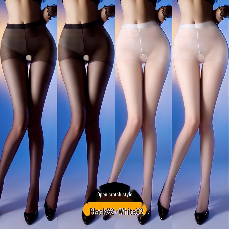 Women's Tearable Open-Crotch Shaping Pantyhose