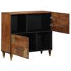 Sideboard Honey Brown 80 x 33 x 75 cm Solid Mango Wood