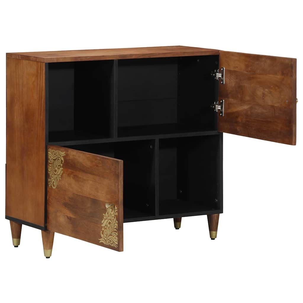 Sideboard Honey Brown 80 x 33 x 75 cm Solid Mango Wood
