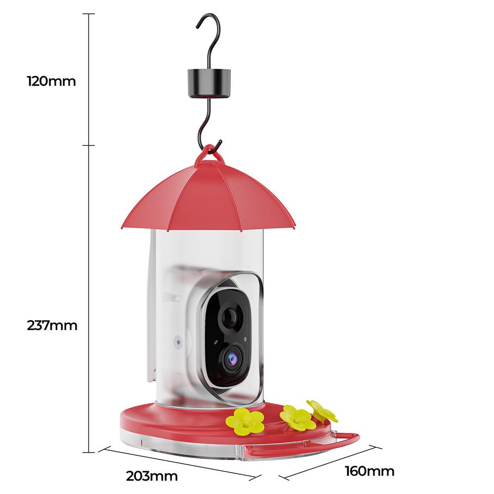 Solar & Battery-Powered Smart Bird Feeder with AI Bird Recognition Smart Bird Feeder