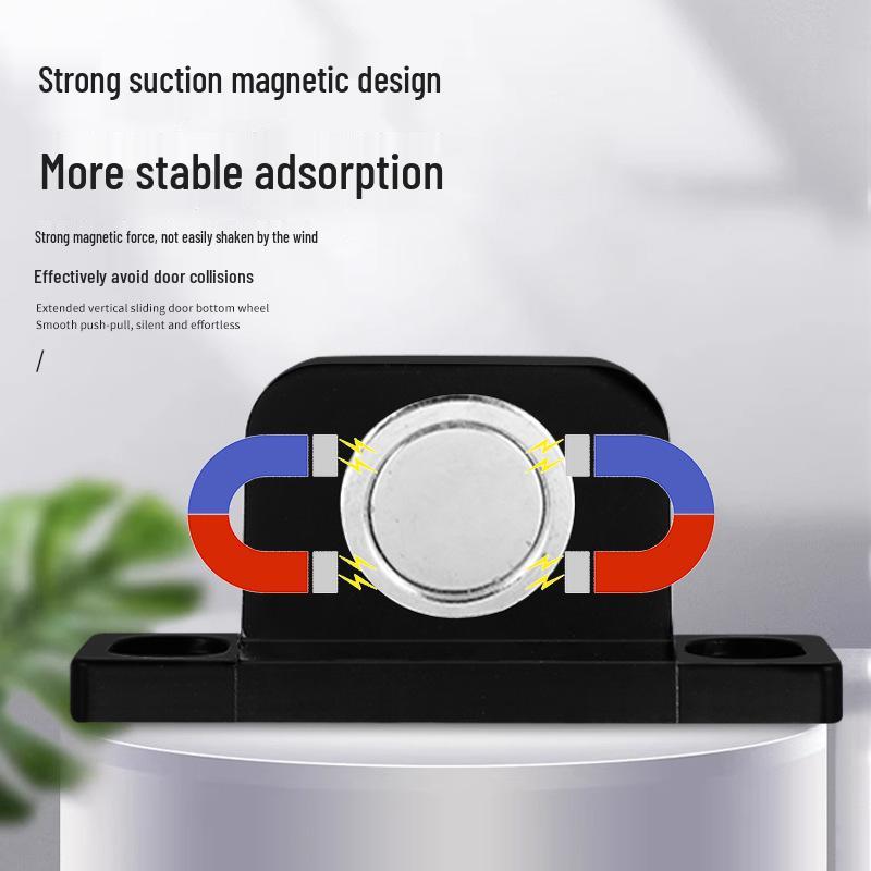 Zinc Alloy Strong Magnetic Anti-Collision Mute Door Stopper for Indoor Use
