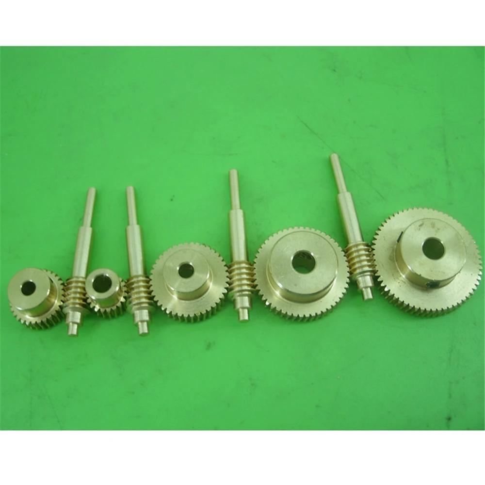 0.5M 20/30/40/50/60 Teeth Copper Worm Shaft Gear Combination 1:20 1:30 1:40 1:50 1:60 DIY