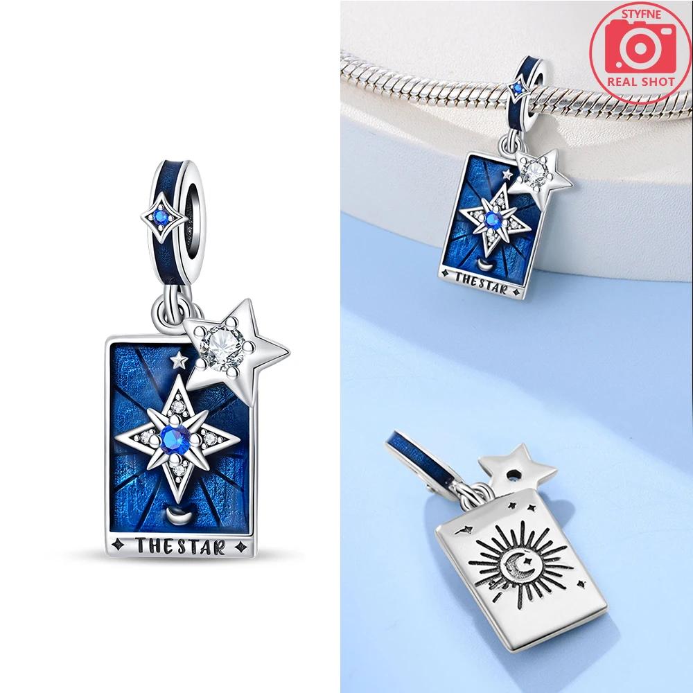 Sun Moon Stars Magic Tarot Charms Pendants Copper Colors Charm Fit Original Charms Bracelet Beads For Women Jewelry Making Gifts