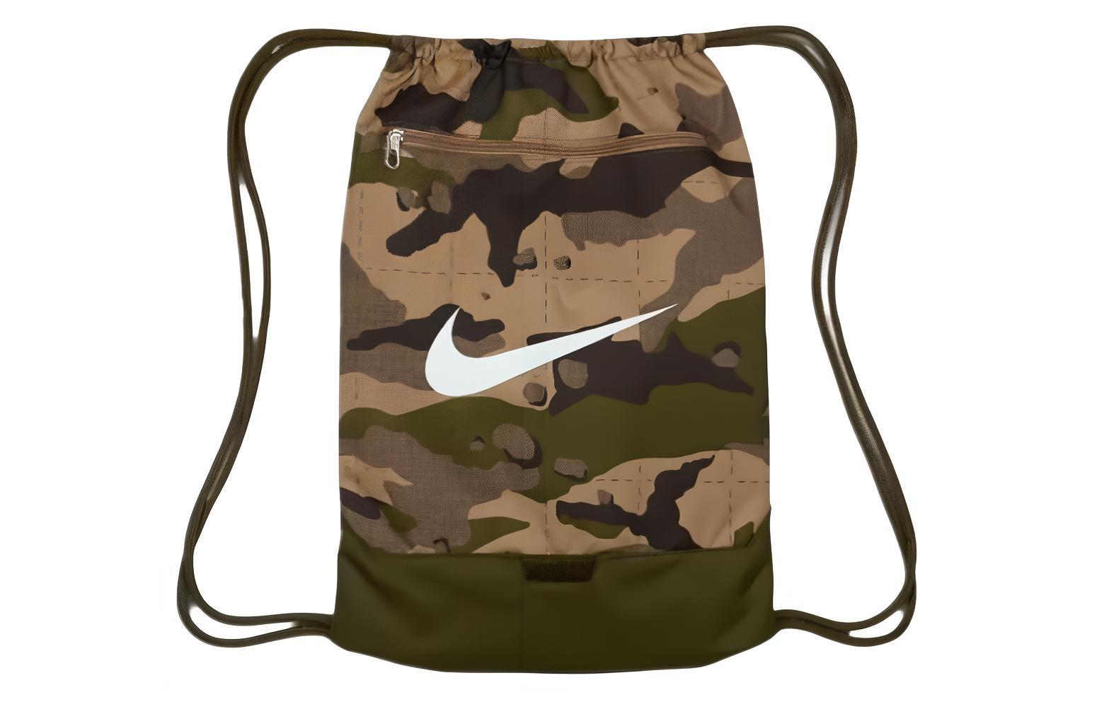 Nike Polyester Backpack Regular Unisex Khaki & Green & White DB1155-247