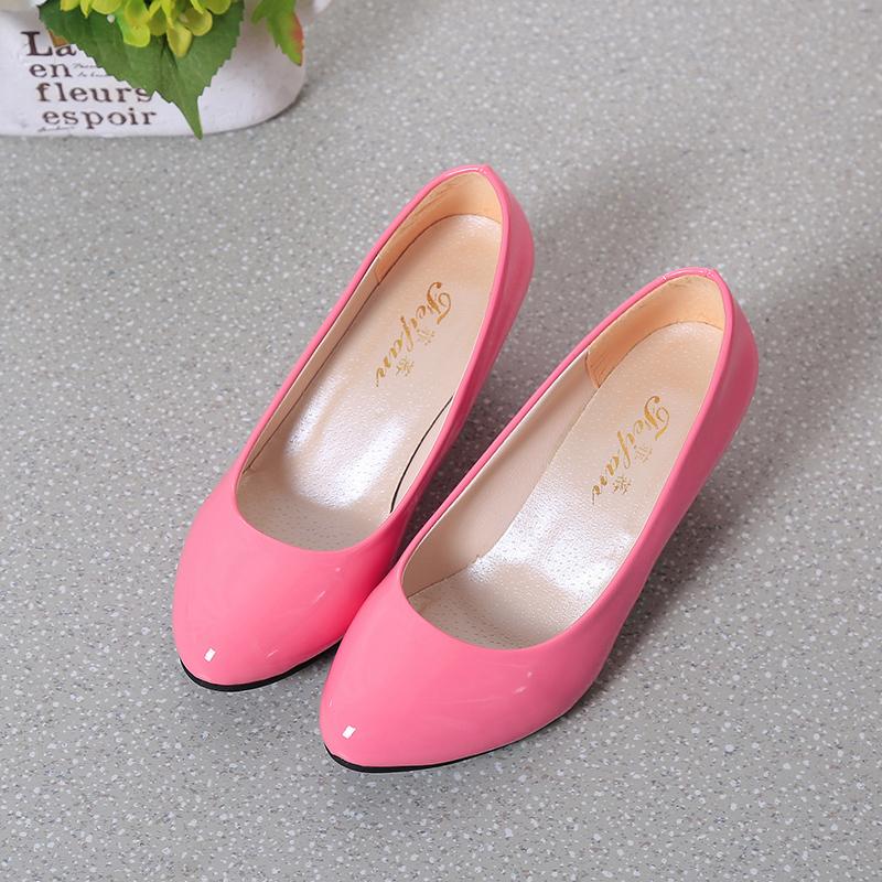 Women's Fashion Thick Heel Shoes Spring New Square Head Shallow Mouth Anti-slip Wear-resistant High Heels