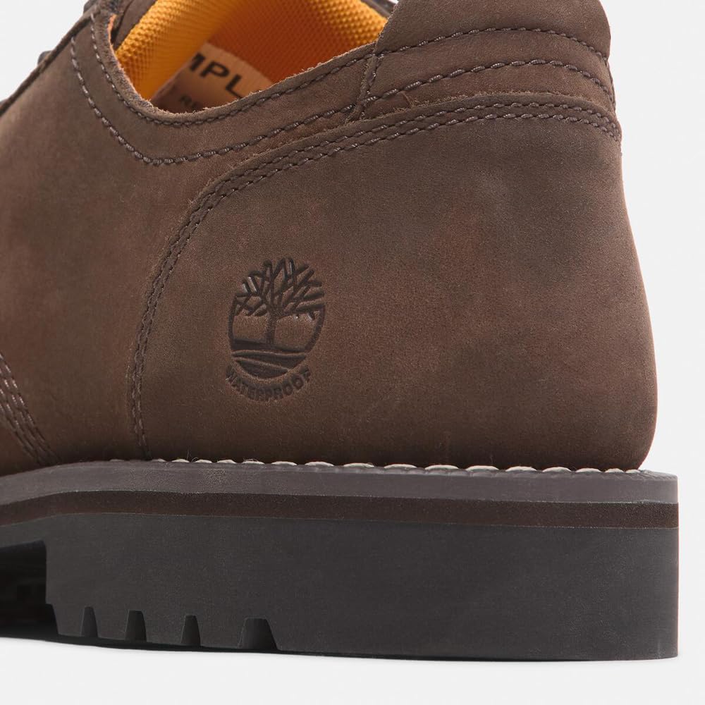 Timberland Redwood Falls Waterproof Dark Brown Size Size Men's Lace-Up Shoes, Nubuck, 8.0 (TB0A699PW071), 26.0cm