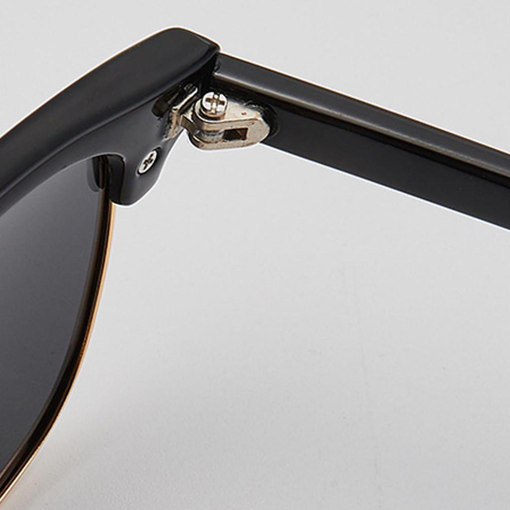 2pcs Polarized Sunglasses UV400 Protection Metal Black Frame PC Lens Fashion Vintage Polarized Sunglasses
