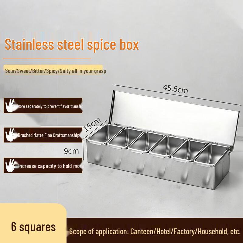 Homeglen Stainless Steel Spice Organizer