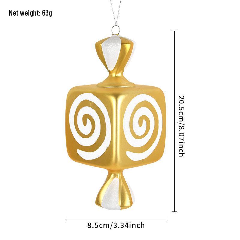 Electroplated Candy Pendants for Christmas Tree Decorations and Photography Props