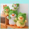 Cute Plush Duck Toy Transformed Duck Doll With Hat Duck Pillow Children Girls Birthday Gift