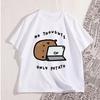 No Thoughts Only Potato Graphic T Shirts Unisex Women Casual Crewneck Tshirt Women Short Sleeve Tees Unisex Y2k Streetwear Clothes