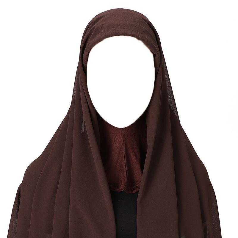 High Quality Muslim Instant Hijab Scarf Women Plain Ready Easy Wear Hijab for Girls