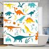 Stylish Vibrant Dinosaur Shower Curtain Perfect Addition for Your Bathroom Decor