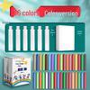Large Dustless Erasable Chalk Set - Water-Soluble, Colored & White for Teachers & Kids