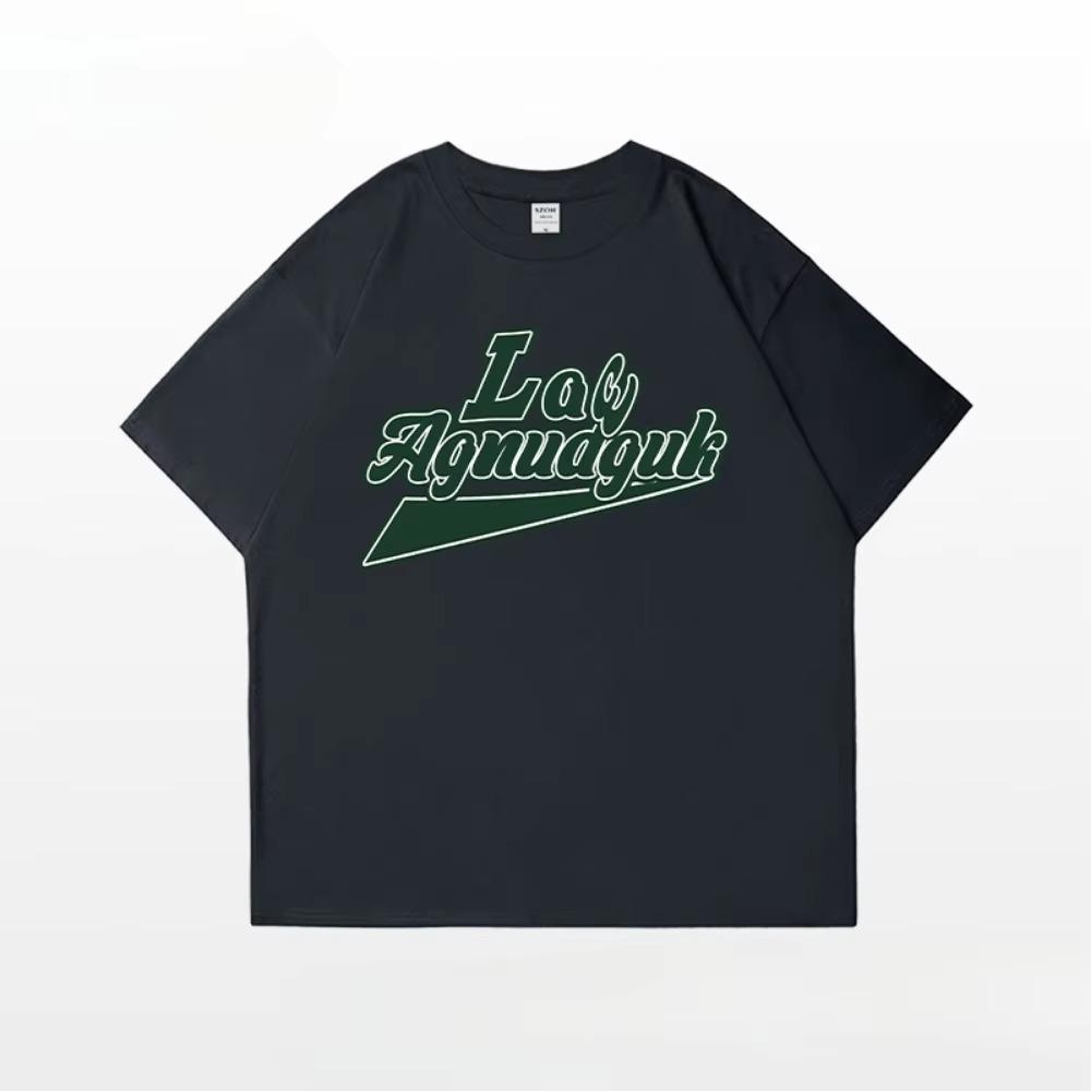 Letní móda Retro pánská anglická písmena těžké váhy 100% bavlna s kulatým výstřihem s potiskem Vysoce kvalitní neformální tričko Fitness Street