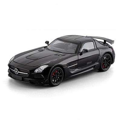 1/24 Benz SLS Amg Super Sports Car Alloy Diecast Model Car High Simulation Boutique Interior Decoration Ornaments Holiday Gifts