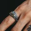 Chinese Traditional Style Men's Retro Adjustable Ring