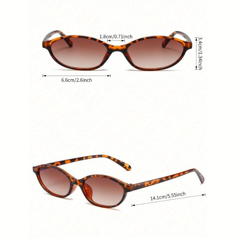 2pcs Retro Oval Fashion Glasses for Women Lightweight Durable Unisex Design for Beach Travel Holiday Accessories