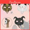 Getmask för Halloween- och karnevalsfester Högkvalitativ Pu-djurmask