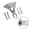 1set Ceiling Hook Set Swing Hook Stainless Steel Rotating Hook Hanging Chair Hanging Bed Fixed Plate Swing Accessories