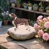 Simulated Dog Figurine PVC Puppy Model Miniature Animal Statue Sculpture Educational Toy Desktop Decoration Ornament Dog Lovers Gift