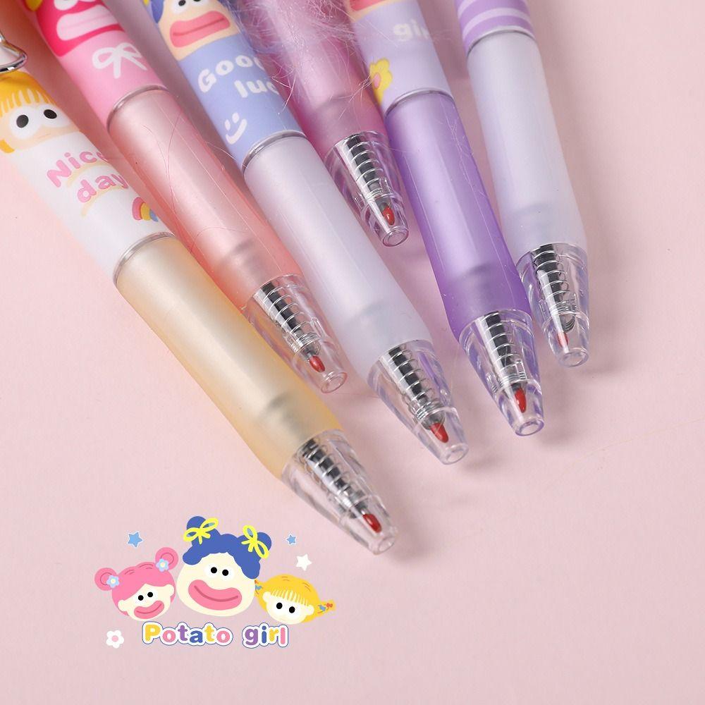 Kawaii Ugly Baby Fried Hair Neutral Pen DIY Water Pen New Sticky Fur Neutral Pen