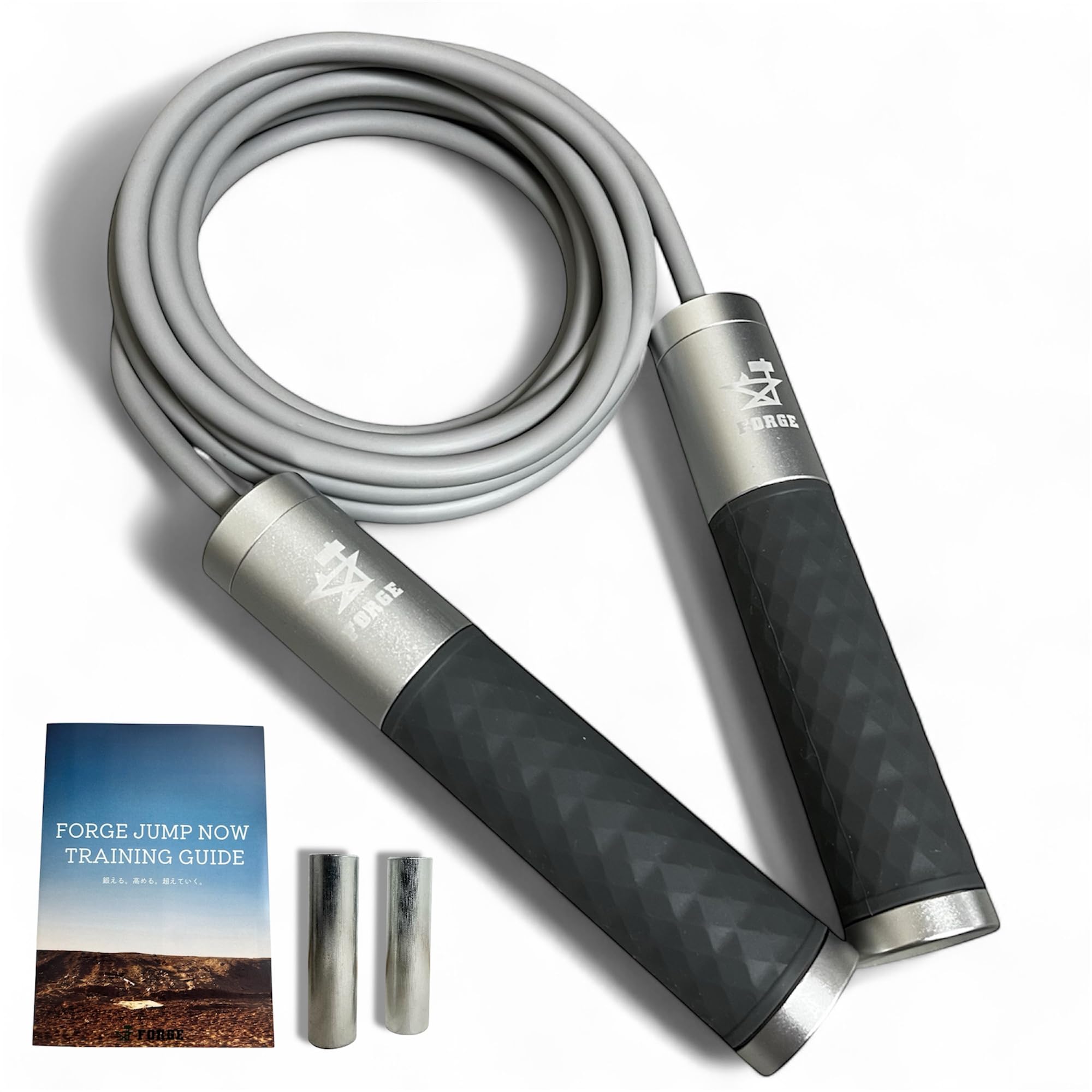 [Рекомендовано бывшими рейнджерами] Скакалка для взрослых, Тренировки, Утяжеленная, 600 г, Диета, Сжигание жира, Бокс, Кардио, Скакалка, JUMPNOW [FORGE]