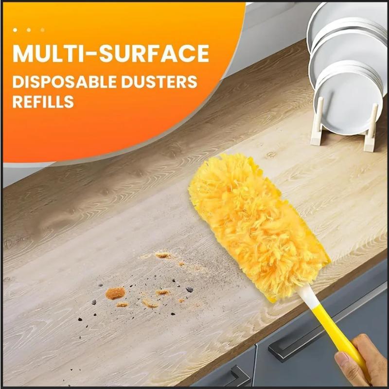 Double Sided 360 Electrostatic Duster Spider Web Cleaner Disposable Feather Duster for Roof Desktop Dust Cleaning Cleaning