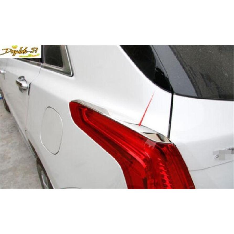 For Cadillac XT5 2016- 2PCS Chrome Steel Exterior Tail Light Lamp Strip Trim