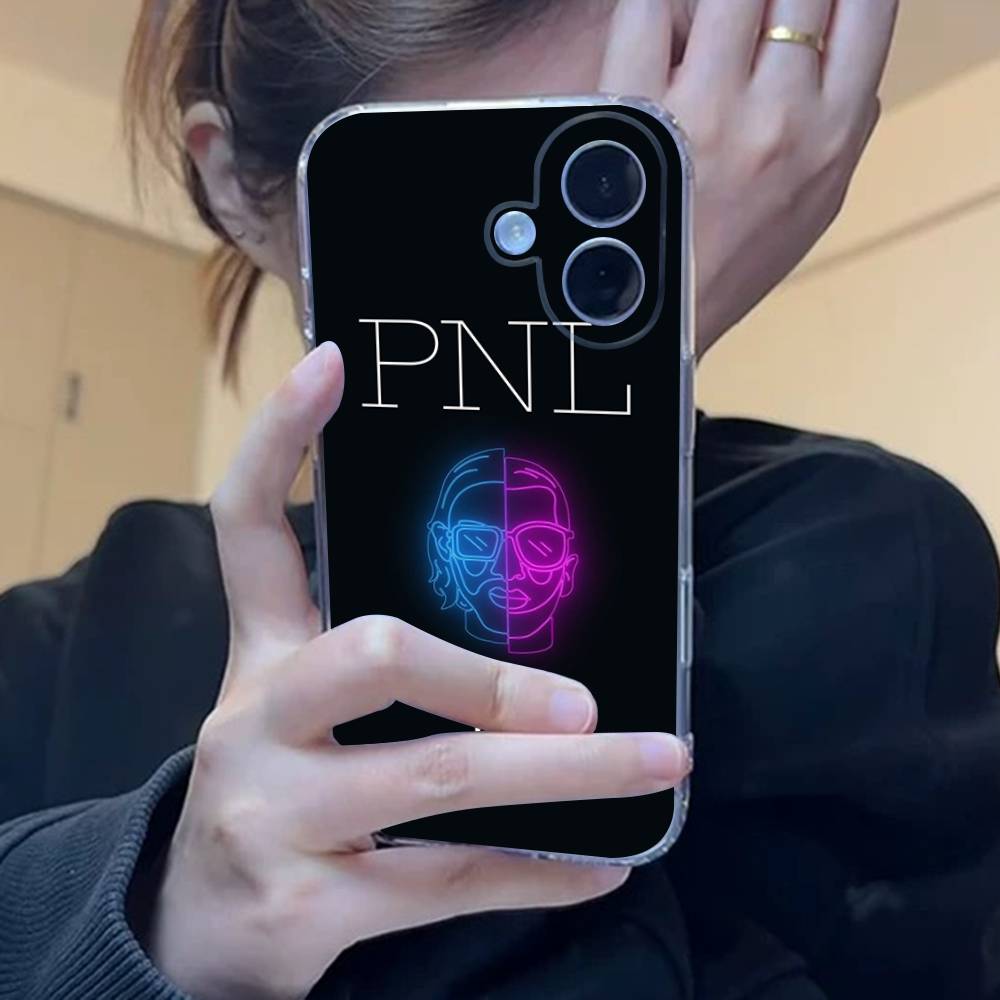 Hip Hop PNL QLF Rapper Fashion Transparent Phone Case For iPhone 17 16 15 11 12 13 14 Pro Max Mini Soft TPU Silicone Plus